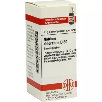 NATRIUM CHLORATUM D 30 guľôčok, 10 g