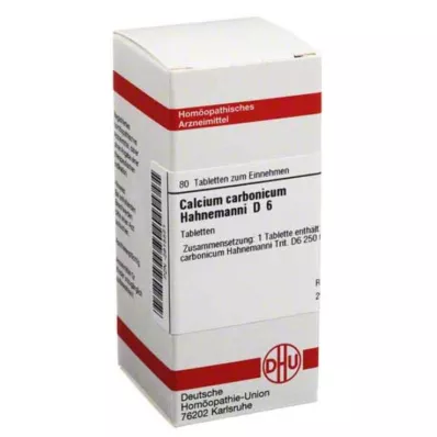 CALCIUM CARBONICUM Hahnemanni D 6 tabliet, 80 ks CALCIUM CARBONICUM Hahnemanni D 6 tabliet, 80 ks