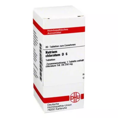 NATRIUM CHLORATUM D 6 tabliet, 80 kapsúl NATRIUM CHLORATUM D 6 tabliet, 80 kapsúl