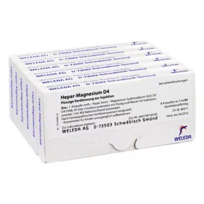 HEPAR MAGNESIUM D 4 ampulky, 48X1 ml