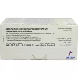 STANNUM METALLICUM praeparatum D 8 ampuliek, 48X1 ml
