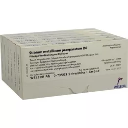 STIBIUM METALLICUM PRAEPARATUM D 6 ampuliek, 48X1 ml