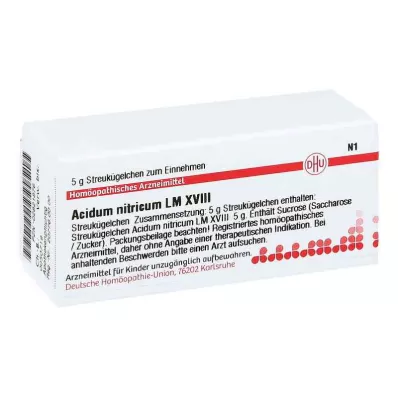 ACIDUM NITRICUM LM XVIII Guľôčky, 5 g