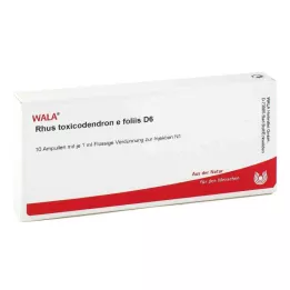 RHUS TOXICODENDRON E foliis D 6 ampuliek, 10X1 ml