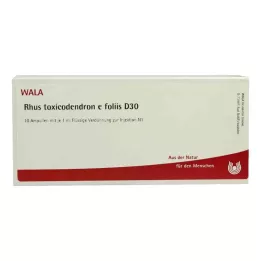 RHUS TOXICODENDRON E foliis D 30 ampuliek, 10X1 ml
