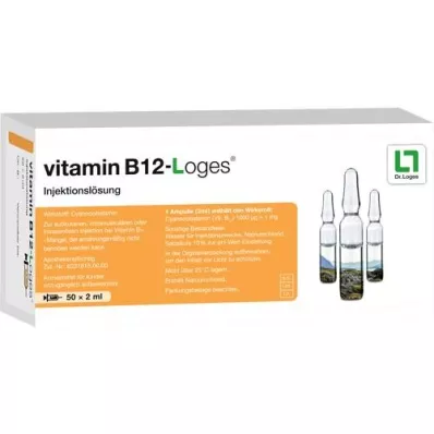VITAMIN B12-LOGES Ampulky na injekčný roztok, 50X2 ml