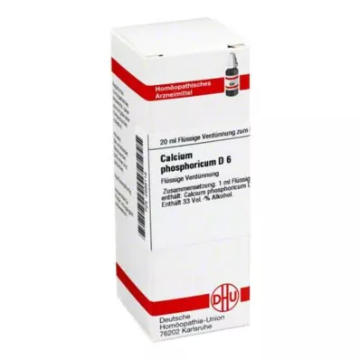 CALCIUM PHOSPHORICUM D 6 riedenie, 20 ml CALCIUM PHOSPHORICUM D 6 riedenie, 20 ml