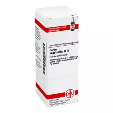 CARBO VEGETABILIS D 6 riedenie, 20 ml CARBO VEGETABILIS D 6 riedenie, 20 ml