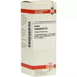 CARBO VEGETABILIS D 6 riedenie, 20 ml