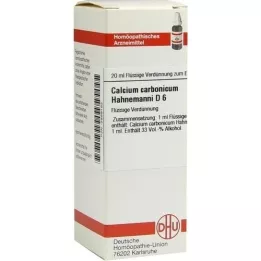 CALCIUM CARBONICUM Hahnemanni D 6 Riedenie, 20 ml