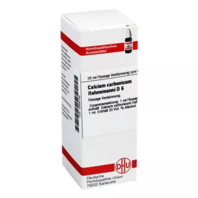 CALCIUM CARBONICUM Hahnemanni D 6 Riedenie, 20 ml