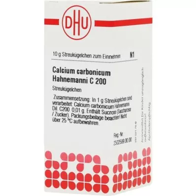 CALCIUM CARBONICUM Hahnemanni C 200 globúl, 10 g