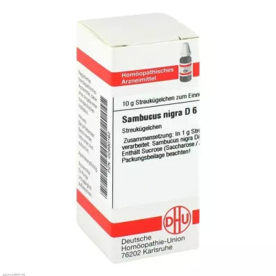 SAMBUCUS NIGRA D 6 guľôčok, 10 g SAMBUCUS NIGRA D 6 guľôčok, 10 g