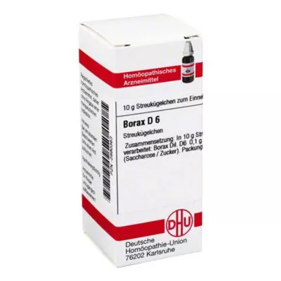 BORAX D 6 guľôčok, 10 g BORAX D 6 guľôčok, 10 g