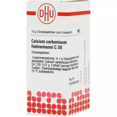 CALCIUM CARBONICUM Hahnemanni C 30 globúl, 10 g