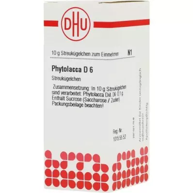 PHYTOLACCA D 6 guľôčok, 10 g