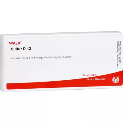 SULFUR D 12 ampuliek, 10X1 ml SULFUR D 12 ampuliek, 10X1 ml