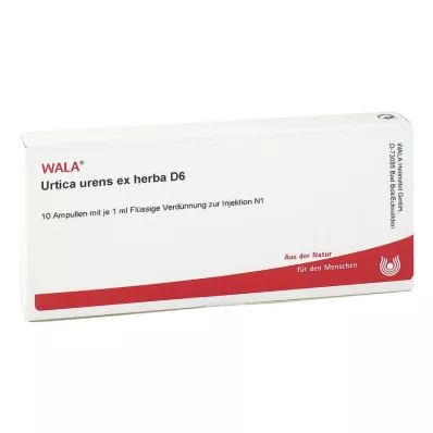 URTICA URENS EX Herba D 6 ampuliek, 10X1 ml URTICA URENS EX Herba D 6 ampuliek, 10X1 ml