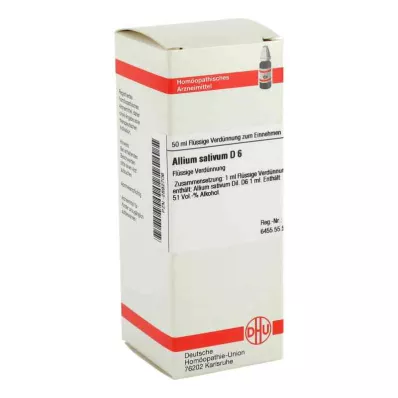 ALLIUM SATIVUM D 6 riedenie, 50 ml ALLIUM SATIVUM D 6 riedenie, 50 ml