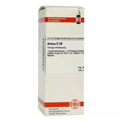 ARNICA D 20 riedenie, 50 ml