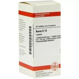 BORAX D 12 tabliet, 80 kapsúl