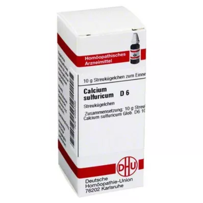 CALCIUM SULFURICUM D 6 guľôčok, 10 g