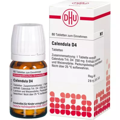 CALENDULA D 4 tablety, 80 kapsúl