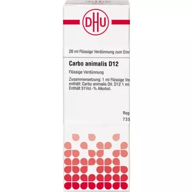 CARBO ANIMALIS D 12 riedenie, 20 ml