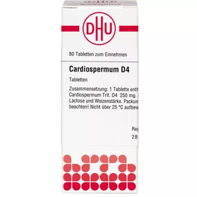 CARDIOSPERMUM D 4 tablety, 80 kapsúl