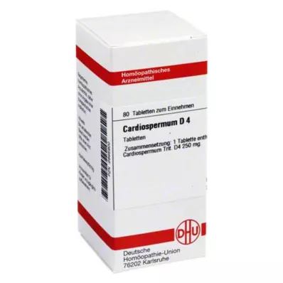 CARDIOSPERMUM D 4 tablety, 80 kapsúl CARDIOSPERMUM D 4 tablety, 80 kapsúl