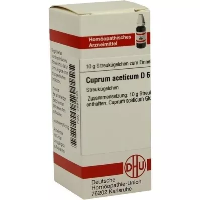 CUPRUM ACETICUM D 6 guľôčok, 10 g