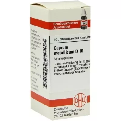 CUPRUM METALLICUM D 10 guľôčok, 10 g