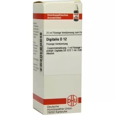 DIGITALIS D 12 riedenie, 20 ml