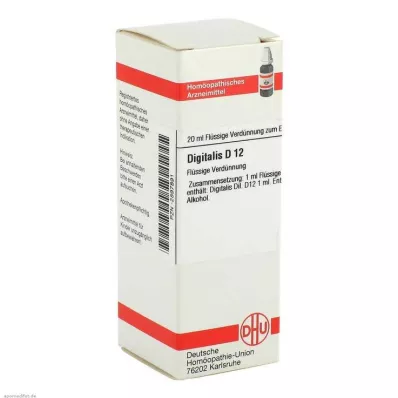 DIGITALIS D 12 riedenie, 20 ml