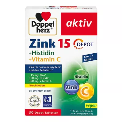 DOPPELHERZ Zinc+Histidine Depot Tablets active, 30 ks