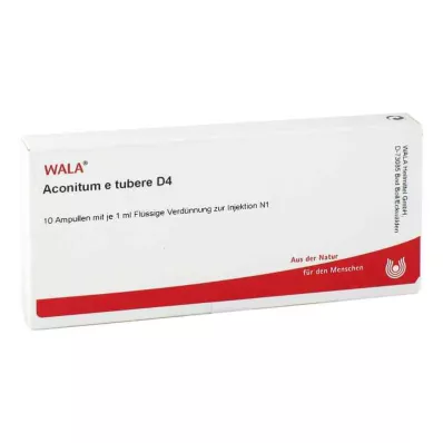 ACONITUM E tubere D 4 ampulky, 10X1 ml