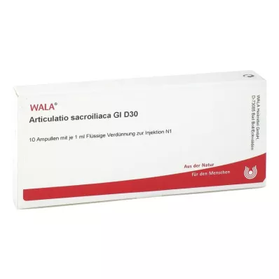 ARTICULATIO sacroiliaca GL D 30 ampuliek, 10X1 ml ARTICULATIO sacroiliaca GL D 30 ampuliek, 10X1 ml