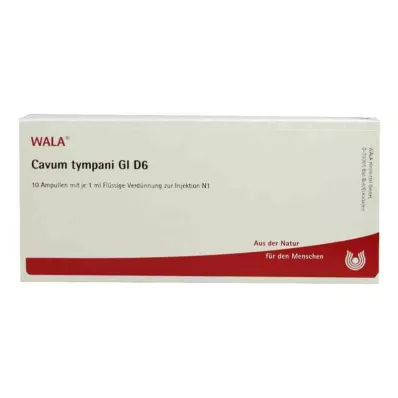 CAVUM tympani GL D 6 ampuliek, 10X1 ml
