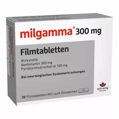 MILGAMMA 300 mg filmom obalené tablety, 30 ks MILGAMMA 300 mg filmom obalené tablety, 30 ks