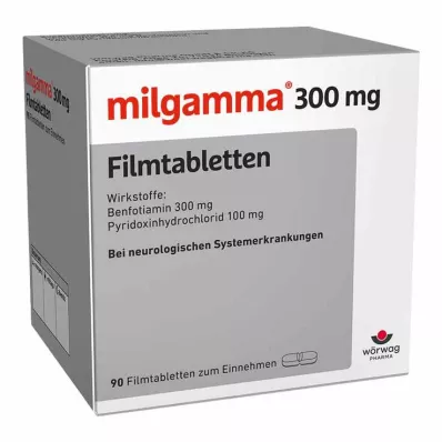 MILGAMMA 300 mg filmom obalené tablety, 90 ks