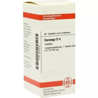 HARONGA D 4 tablety, 80 kapsúl