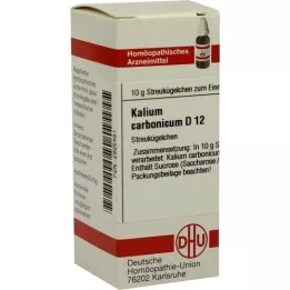 KALIUM CARBONICUM D 12 guľôčok, 10 g