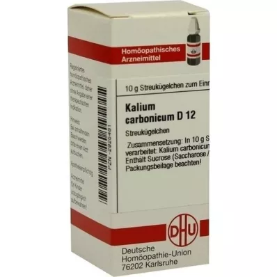 KALIUM CARBONICUM D 12 guľôčok, 10 g