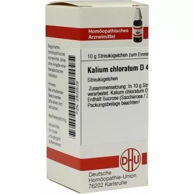 KALIUM CHLORATUM D 4 guľôčky, 10 g