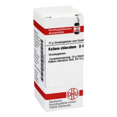 KALIUM CHLORATUM D 4 guľôčky, 10 g