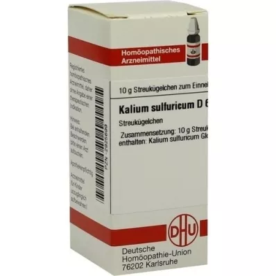 KALIUM SULFURICUM D 6 guľôčok, 10 g