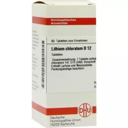 LITHIUM CHLORATUM D 12 tabliet, 80 kapsúl