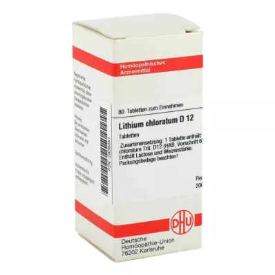 LITHIUM CHLORATUM D 12 tabliet, 80 kapsúl