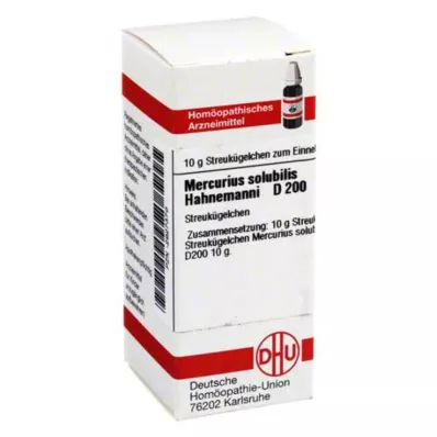 MERCURIUS SOLUBILIS Hahnemanni D 200 globúl, 10 g