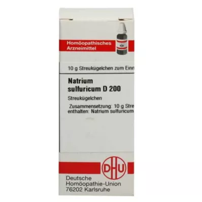 NATRIUM SULFURICUM C 200 guľôčok, 10 g NATRIUM SULFURICUM C 200 guľôčok, 10 g